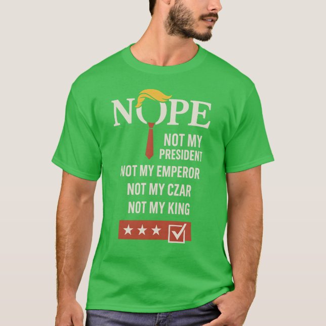 Camiseta NOPE - No es mi presidente (Anverso)