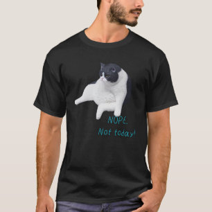 Camiseta NOPE No es un gato flojo de hoy