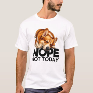 Camiseta Nope No Hoy Corgi