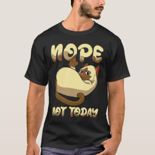 Camiseta Nope No Hoy Dedo Medio Gato