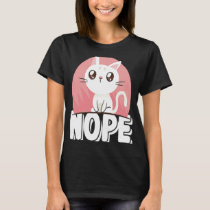 Camiseta Nope No Hoy Gatito Perezoso Gatito Gatito 2