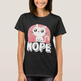 Camiseta Nope No Hoy Gatito Perezoso Gatito Gatito 2
