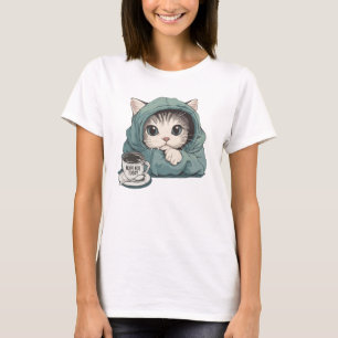 Camiseta Nope No Hoy ~ Sudadera de Gato Lindo Negro, Camise