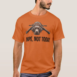 Camiseta Nope Nohoy Chocolate Lab Perro Perezoso Cita Diver