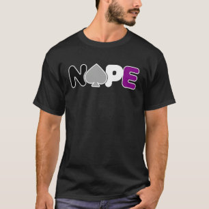 Camiseta NOPE Orgullo Asexual Orgullo Asexual Bandera ACE A