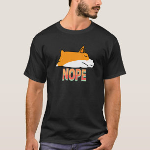 Camiseta Nope Perro Corgi Durmiendo Premium