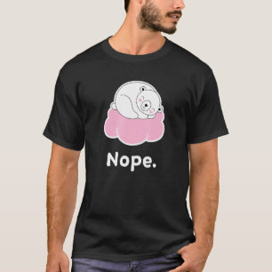 Camiseta Nope Polar Bear Bears Nap Sleeping Pajama Nightggo