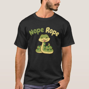 Camiseta Nope Rope Cute Snake Reptile
