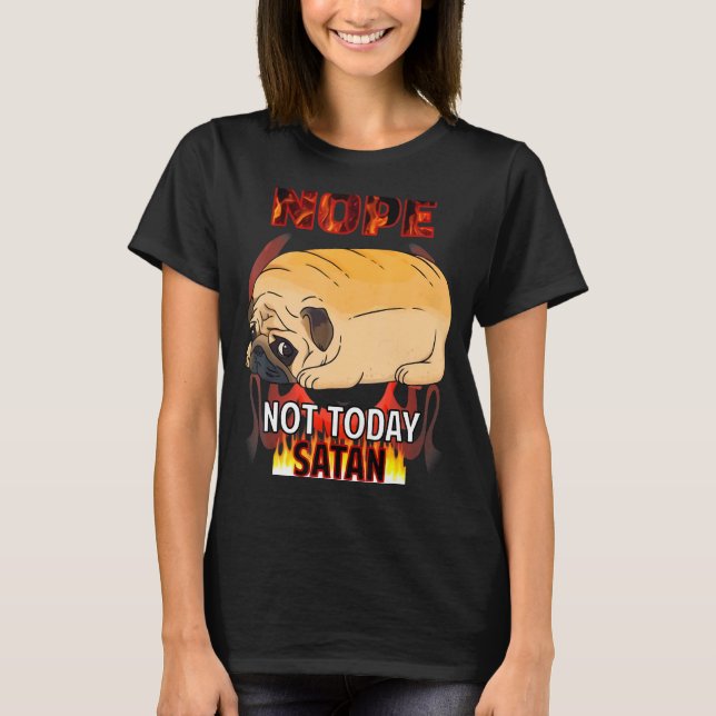 Camiseta Nope Satan Pug (Anverso)