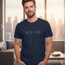 Camiseta Nope Shirt, Minimalist Shirt, Sarcastic T-shirt