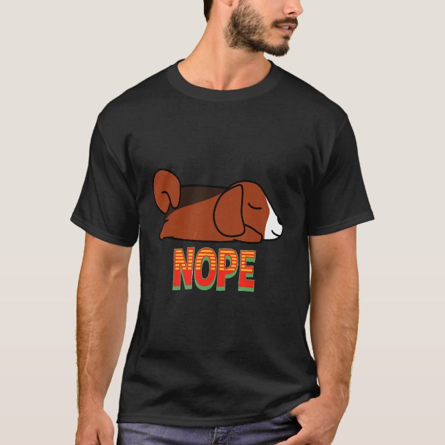 Camiseta Nope Sleeping Beagle (Anverso)