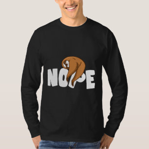 Camiseta Nope Sloth Shirt Gracioso regalo para los amantes 