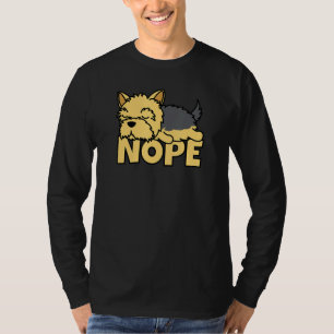 Camiseta Nope Yorkie Cute Yorkshire Terrier Dog Tee