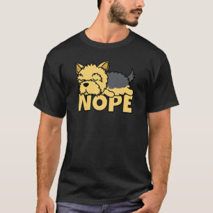 Camiseta Nope Yorkie Cute Yorkshire Terrier Dog Tee