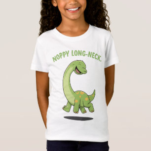 Camiseta Noppy Cuello Largo Feliz Braquiosaurio Dibujo Dino
