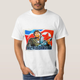 Camiseta norcoreana de la propaganda (estilo