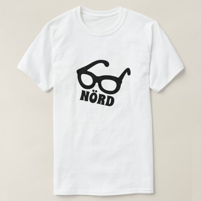 Camiseta NÖRD, nervioso en islandés (Diseño del anverso)