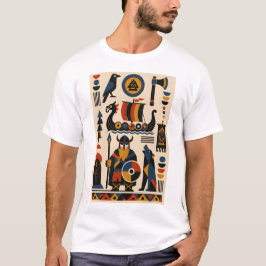 Camiseta Nordic Legends – Geometric Art T-Shirt