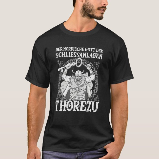 Camiseta Nordic Mythology God of Locking Systems Thorezu Vi (Anverso)