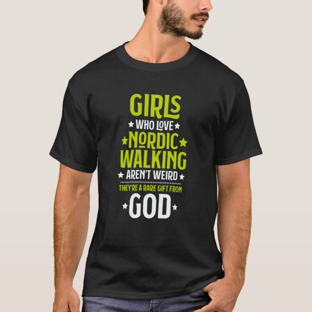 Camiseta Nordic Walker Girls Who Love Nordic Walking (Anverso)