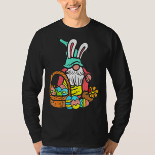 Camiseta Nórdico Garden Gnome Bunny Easter Eggets Basket To