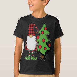 Camiseta Nórdico Gnome Christmas Tree Tomte Nisse Holiday C
