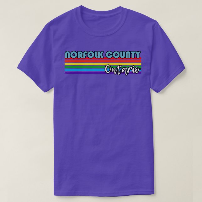 Camiseta Norfolk County Ontario Pride Norfolk County LGBT (Diseño del anverso)