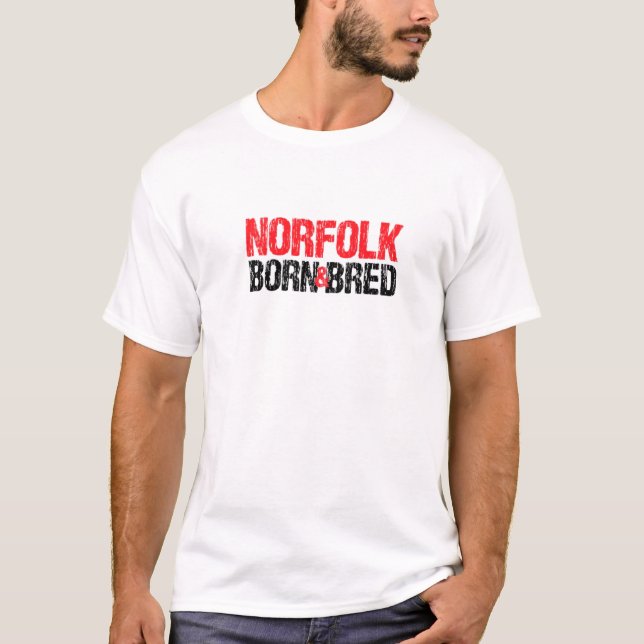 Camiseta Norfolk Nació Y Bred Virginia Hometown Va Home St (Anverso)