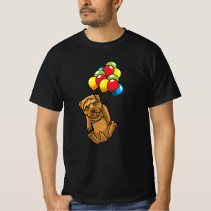 Camiseta Norfolk Terrier con balones