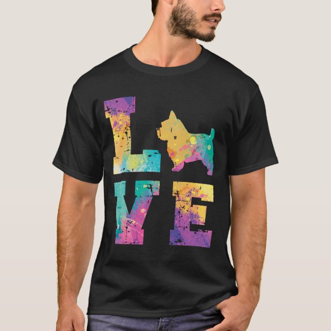 Camiseta Norfolk Terrier Love (Anverso)