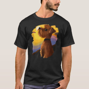 Camiseta Norfolk Terrier Scottish Dog Sunset Vintage Retro