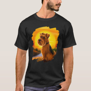 Camiseta Norfolk Terrier Scottish Dog Sunset Vintage Retro