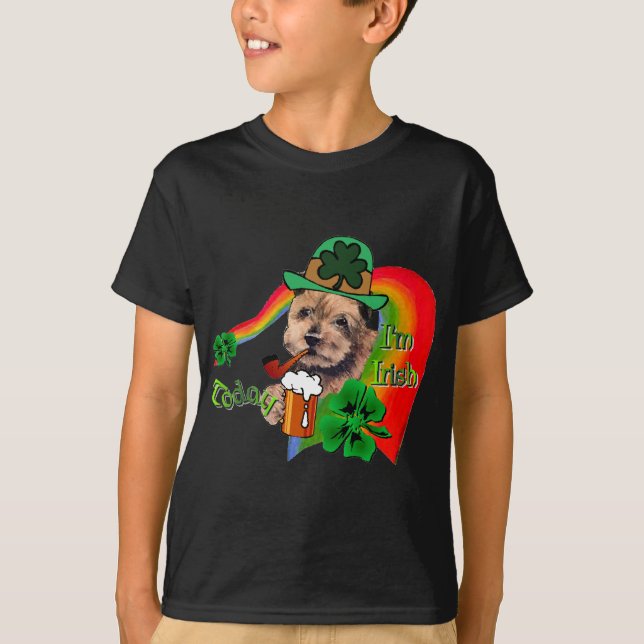 Camiseta Norfolk Terrier St Patricks (Anverso)