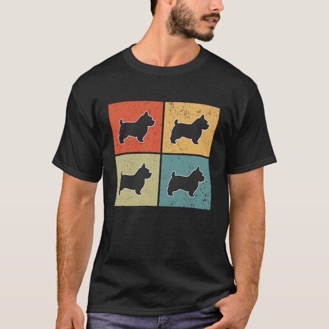 Camiseta Norfolk Terrier Vintage  1 (Anverso)