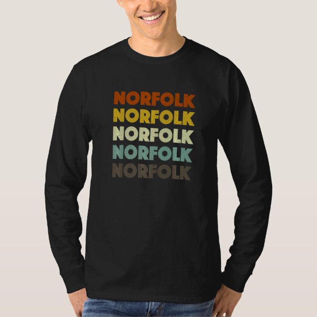 Camiseta Norfolk Virginia American Va Eeuu Residente en Hog (Anverso)