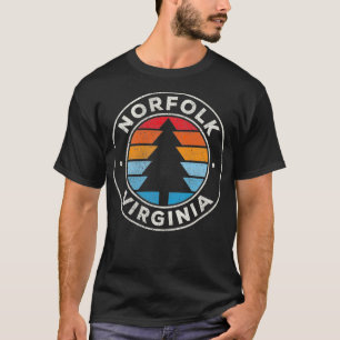 Camiseta Norfolk Virginia VA Vintage Graphic Retro 70