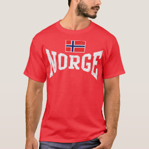 Camiseta Norge Bandera Noruega Vintage Faded noruego