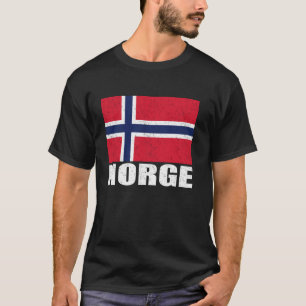 Camiseta Norge Flag Grunge Vintage Souvenir Noruega