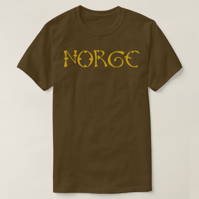 Camiseta Norge Noruega Gold Viking (Diseño del anverso)