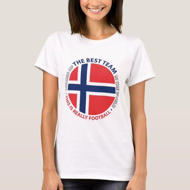 Camiseta Norge Norway Art Shield (Anverso)