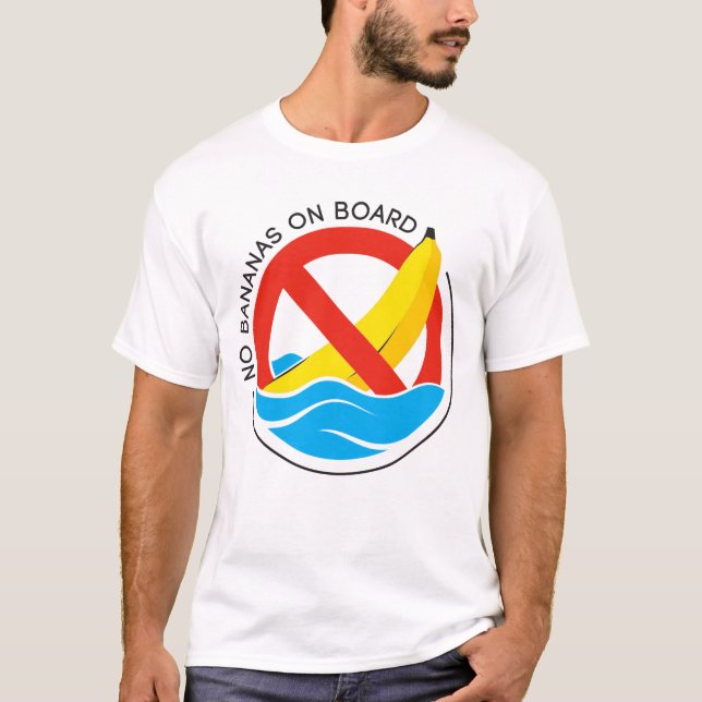 Camiseta Norma De Pesca No Hay Plátanos A Bordo (Anverso)