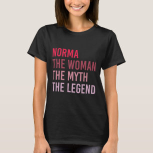 Camiseta Norma La Mujer Mito Leyenda Nombre Personalizado B