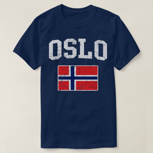 Camiseta Norma noruega del pabellón de Noruega de Oslo (Diseño del anverso)