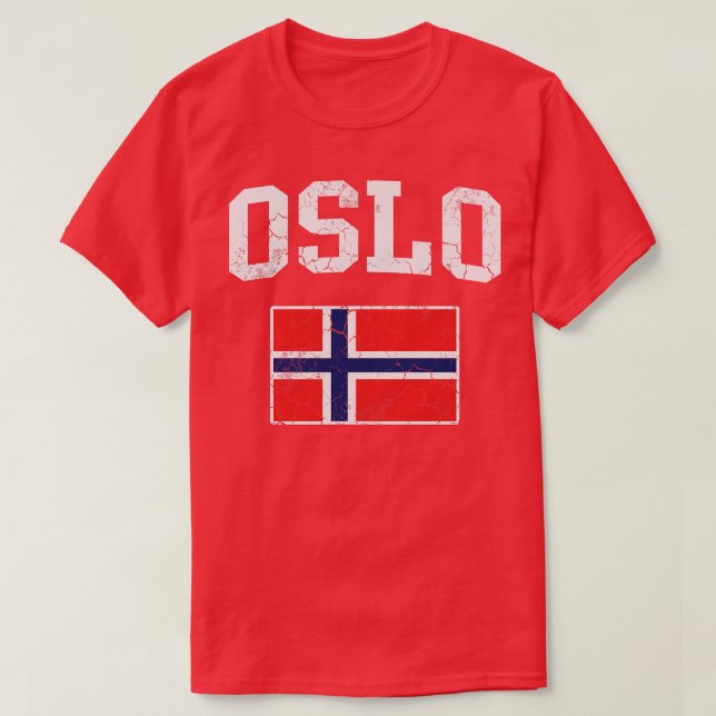 Camiseta Norma noruega del pabellón de Noruega de Oslo (Diseño del anverso)
