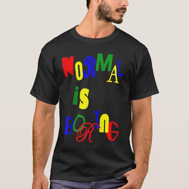 Camiseta Normal es Boring Raglan (Anverso)