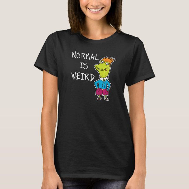 Camiseta Normal Es Extraño Palabra De Actividad 1 (Anverso)