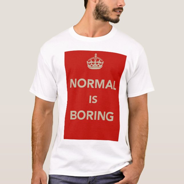Camiseta NORMAL ESTÁ AGUJEREANDO guardan diseño tranquilo (Anverso)
