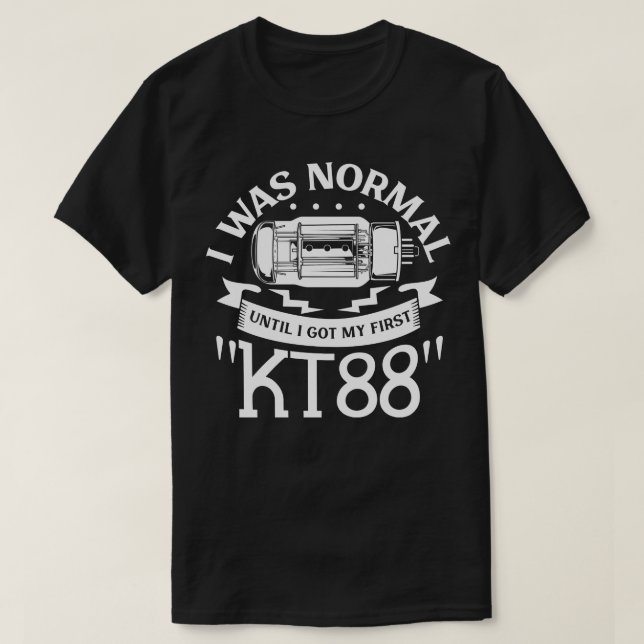 Camiseta Normal hasta mi primer tubo de vacío KT88 (Diseño del anverso)