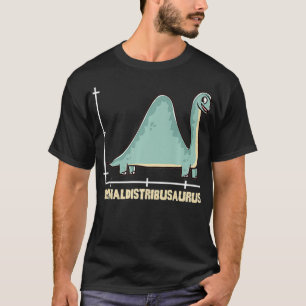Camiseta Normaldistribusaurus Dinosaur Funny Statistics Mat