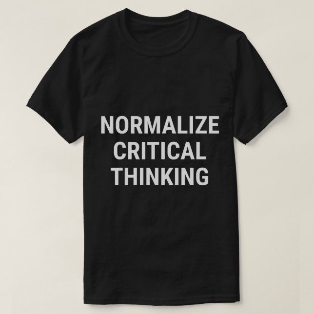 Camiseta Normalizar el pensamiento crítico Libertario Conse (Diseño del anverso)